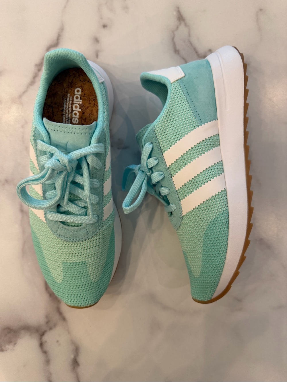 ADIDAS Originals Aqua Teal & White FLB Runner